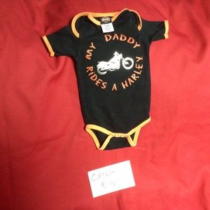 Harley-Davidson baby onesie